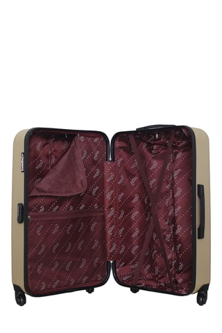Valise cabine et grand volume Brooklyn (S/L) - 55/75 cm  - Noir et beige
