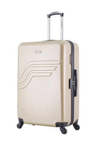 Valise cabine et grand volume Detroit - 55/75 cm - Beige