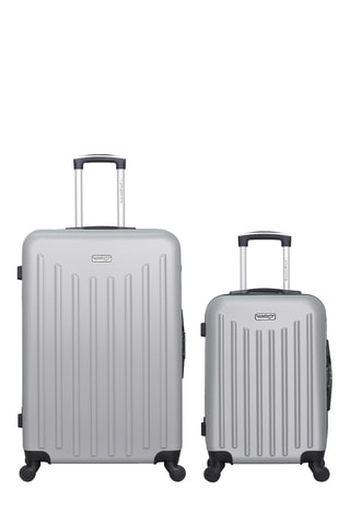 Valise cabine et grand volume Brooklyn - 55/75 cm - Gris