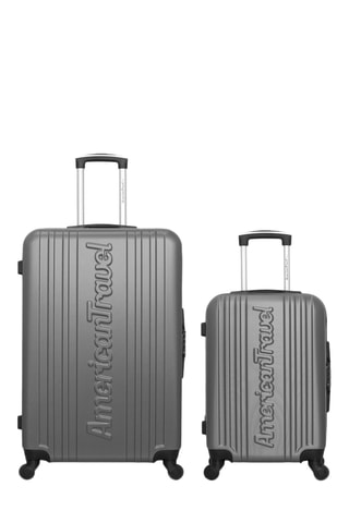 Valise cabine et valise grand volume Springfield (S/L) - 55/75 cm - Gris foncé