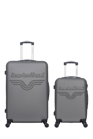 Valise cabine et valise grand volume Chelsea (S/L) - 55/75 cm - Gris foncé