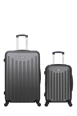 Valise cabine et grand volume Brooklyn - 55/75 cm - Gris