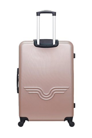 Valise semaine et valise grand volume Queens - 65/75 cm  - Noir, rose, doré et argenté