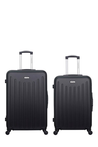 Valise semaine et valise grand volume Brooklyn (M/L) - 65/75 cm  - Noir