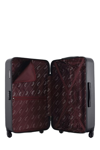 Valise semaine et valise grand volume Detroit (M/L) - 65/75 cm  - Noir et argenté