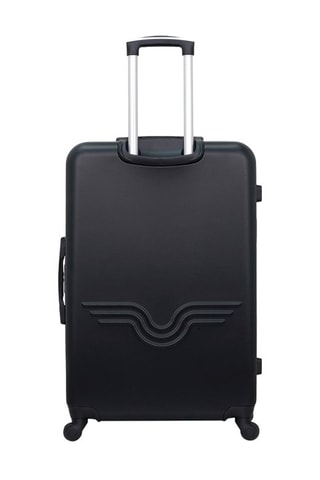 Valise semaine et valise grand volume Chelsea - 65/75 cm  - Noir et argenté