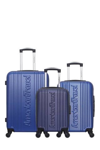 Set de 3 valises Springfield (XXS/S/M) - 46/55/65 cm - Bleu marine