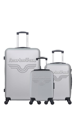 Set de 3 valises Chelsea - 75/55/46 cm - Gris