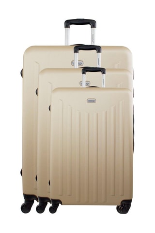 Set de 3 valises Brooklyn (S/M/L) - 50/60/70 cm  - Doré
