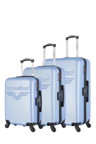 Set de 3 valises Chelsea (S/M/L) - Ciel - 55/66/75 cm - Bleu