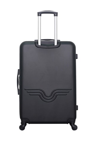 Valise grand volume et valise cabine low-cost Chelsea  - 75/46 cm - Noir
