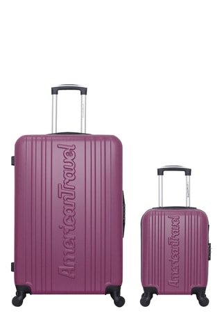 Valise XXS et valise grand volume Springfield (XXS/L) - 46/75 cm - Violet