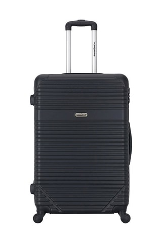  Valise grand volume Memphis (L) - 75 cm  - Noir et argenté