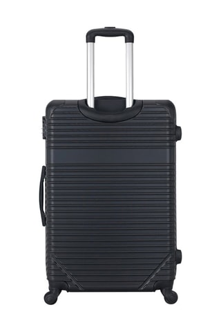  Valise grand volume Memphis (L) - 75 cm  - Noir et argenté