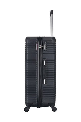  Valise grand volume Memphis (L) - 75 cm  - Noir et argenté