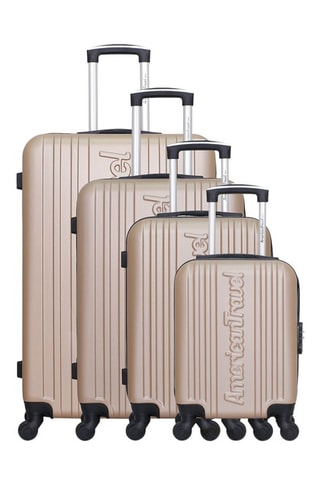 Set de 4 valises Springfield-M (XS/S/M/L) Beige - 46/55/65/75 cm  - Beige