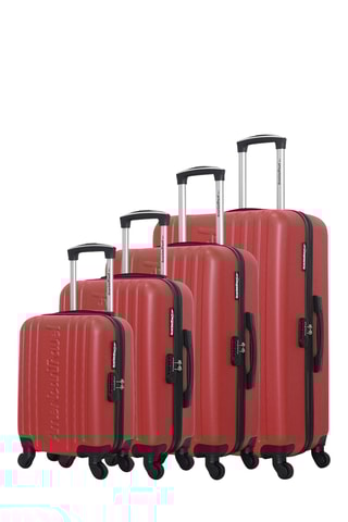 Set de 4 valises Springfield (XXS/S/M/L) - 46/55/66/75 cm - Bordeaux