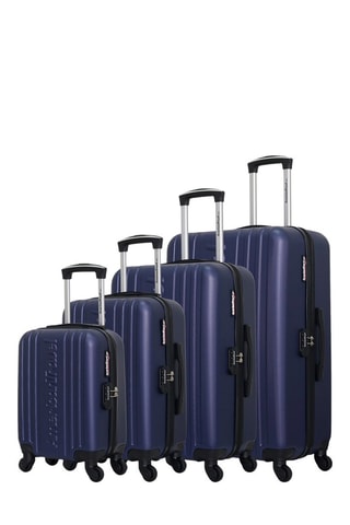 Set de 4 valises Springfield-M (XS/S/M/L) - 46/55/65/75 cm  - Bleu