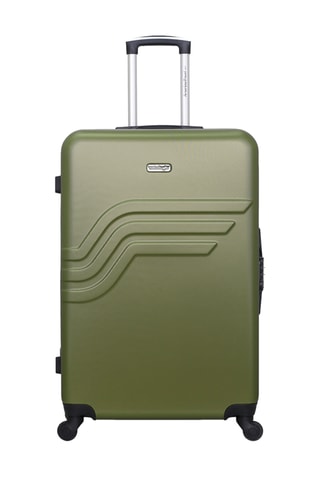 Set de 4 valises Queens-M (XXS/S/M/L) - 46/55/65/75 cm  - Argenté, noir et vert