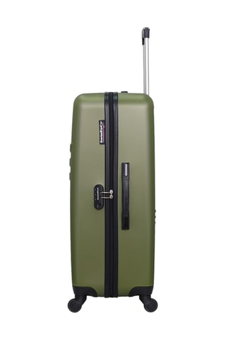 Set de 4 valises Queens-M (XXS/S/M/L) - 46/55/65/75 cm  - Argenté, noir et vert