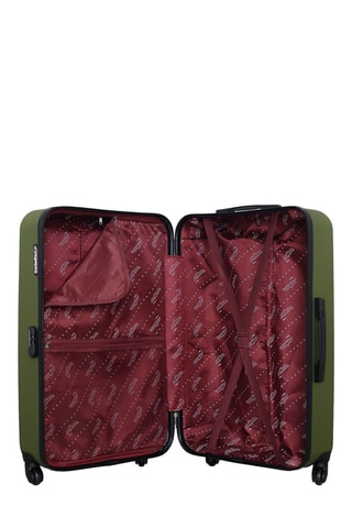 Set de 4 valises Queens-M (XXS/S/M/L) - 46/55/65/75 cm  - Argenté, noir et vert