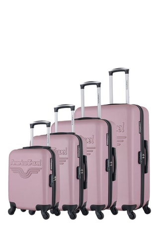 Set de 4 valises Chelsea (XS/S/M/L) - 46/55/65/75 cm  - Argenté, doré, noir et rose