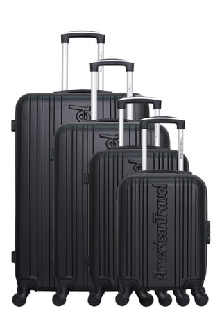 Set de 4 valises Springfield-M (XS/S/M/L) - 46/55/65/75 cm  - Noir