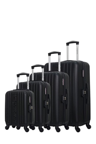 Set de 4 valises Springfield-M (XS/S/M/L) - 46/55/65/75 cm  - Noir