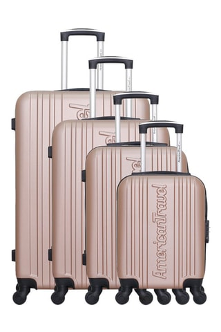 Set de 4 valises Springfield-M (XS/S/M/L) - 46/55/65/75 cm  - Rose