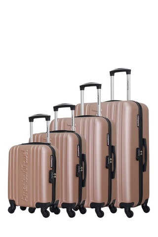 Set de 4 valises Springfield-M (XS/S/M/L) - 46/55/65/75 cm  - Rose