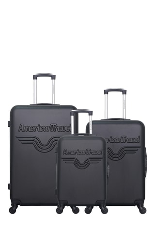 Set de 3 valises Chelsea  - 75/65/55 cm - Noir