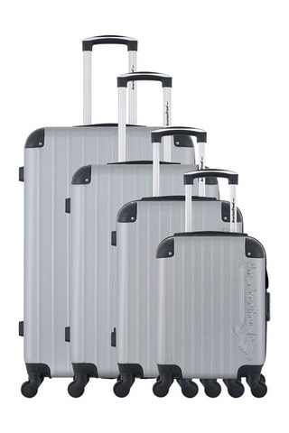 Set de 4 valises Budapest-M (XS/S/M/L) - 46/55/65/75 cm  - Gris
