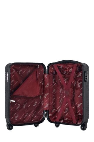 Valise cabine Memphis - 55 cm  - Noir et argenté