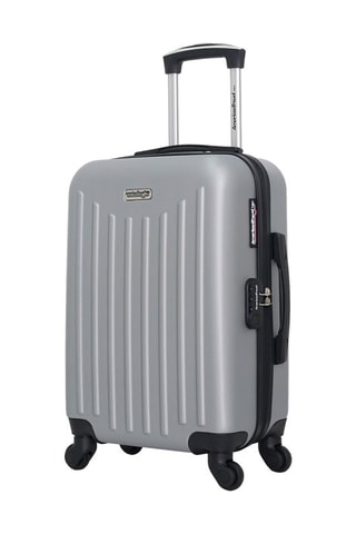 Valise cabine Brooklyn (S) - 55 cm  - Noir, argenté et gris