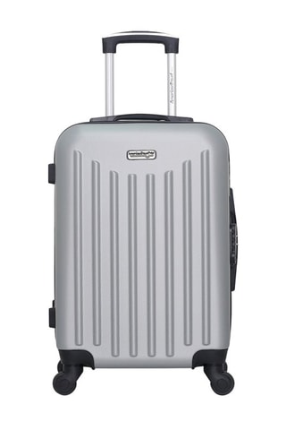 Valise cabine Brooklyn (S) - 55 cm  - Noir, argenté et gris