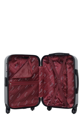 Valise cabine Brooklyn (S) - 55 cm  - Noir, argenté et gris