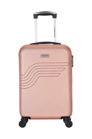 Valise cabine Queens (S) - 55 cm  - Noir, rose, doré et argenté