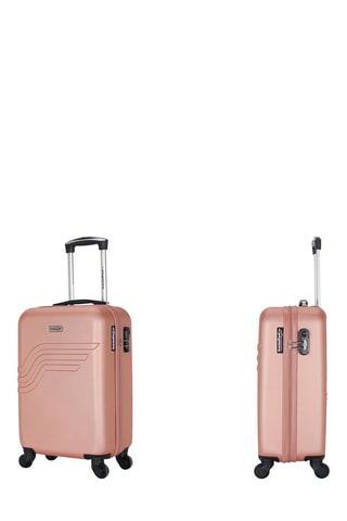 Valise cabine Queens (S) - 55 cm  - Noir, rose, doré et argenté
