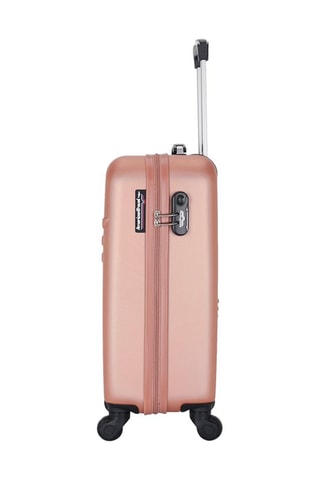 Valise cabine Queens (S) - 55 cm  - Noir, rose, doré et argenté
