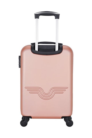 Valise cabine Queens (S) - 55 cm  - Noir, rose, doré et argenté