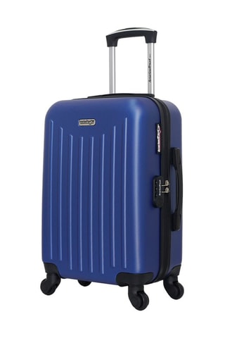 Valise cabine Brooklyn (S) - 55 cm  - Noir, bleu et argenté