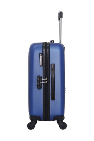 Valise cabine Brooklyn (S) - 55 cm  - Noir, bleu et argenté