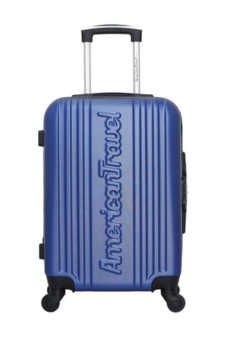 Valise cabine Springfield (S) - 55 cm  - Noir, bleu et argenté