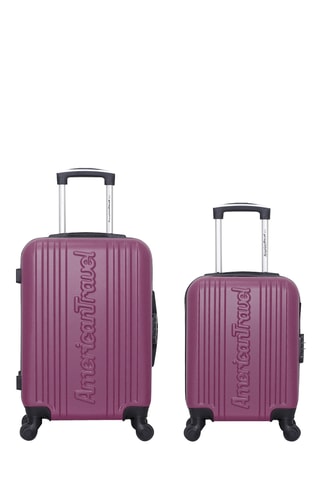 Valise XXS et valise cabine Springfield (XXS/S) - 46/55 cm - Violet