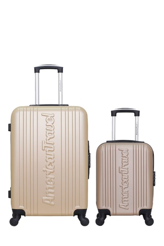 Valise cabine low-cost et valise semaine Springfield  - 46/65 cm - Beige