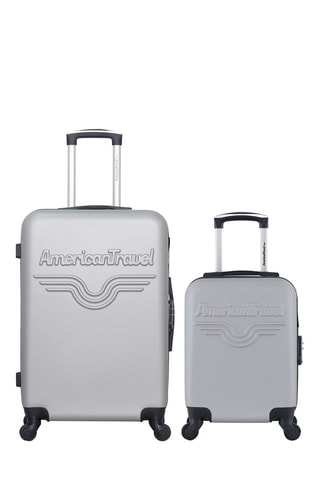 Valise cabine XXS et valise semaine Chelsea - 46/65 cm - Gris