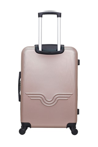 Valise cabine low-cost et valise semaine Queens - 46/65 cm - Rose