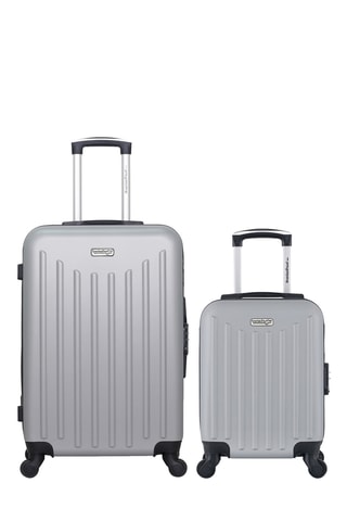 Valise cabine low-cost et valise semaine Brooklyn - 46/65 cm - Gris