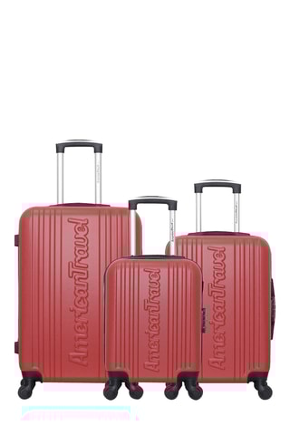 Set de 3 valises Springfield (XXS/S/M) - 46/55/65 cm - Bordeaux