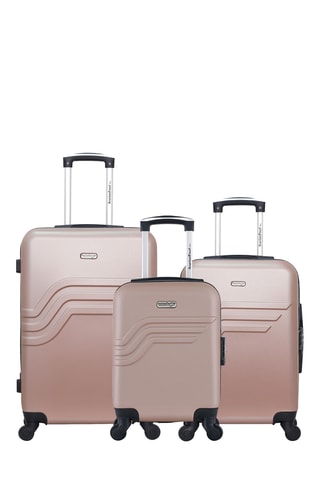 Set de 3 valises Queens - 46/55/65 cm - Rouge